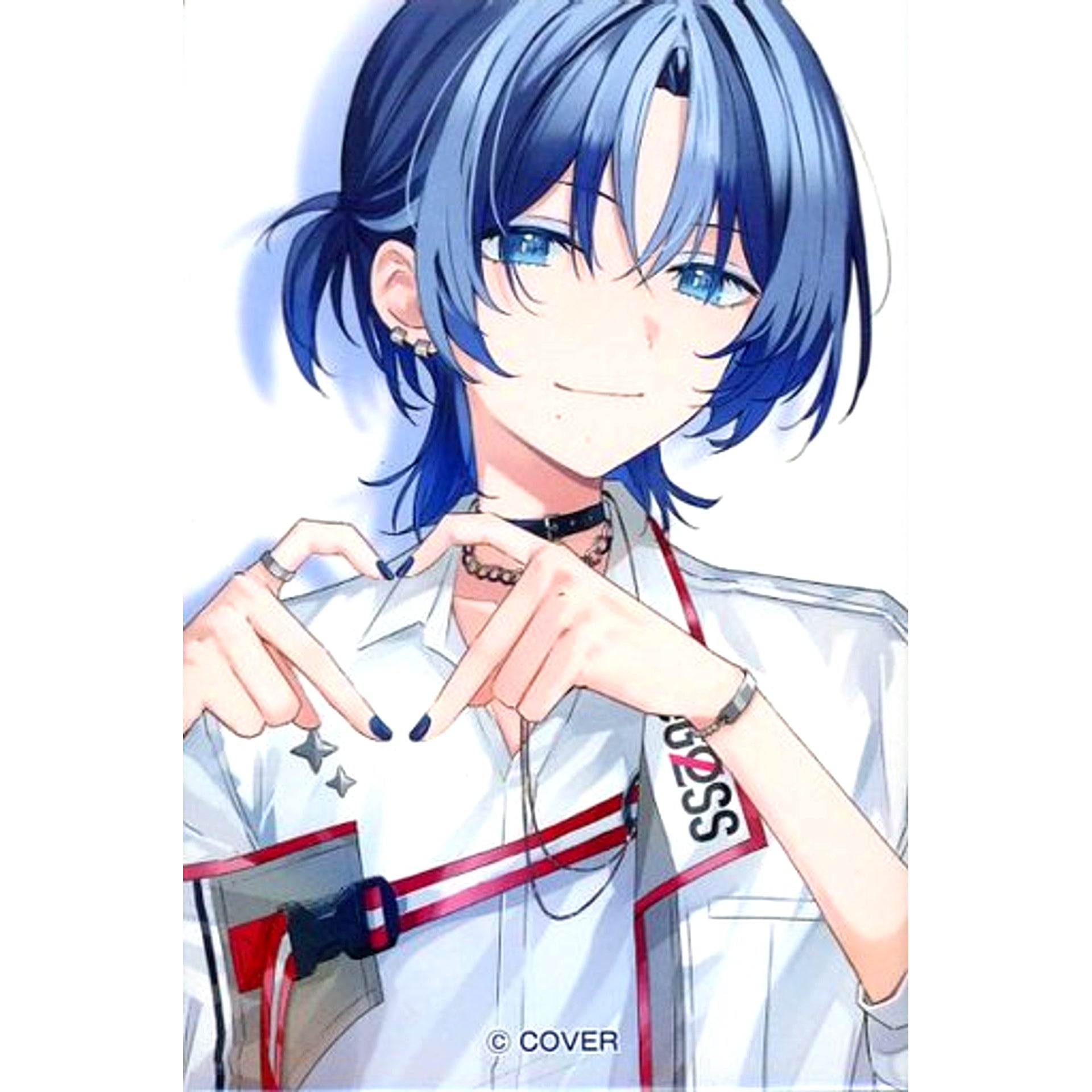 Hiodoshi Ao Hololive ReGLOSS Square Button Support Illustration Ver. Limited Official Shop in Tokyo Station [USED]