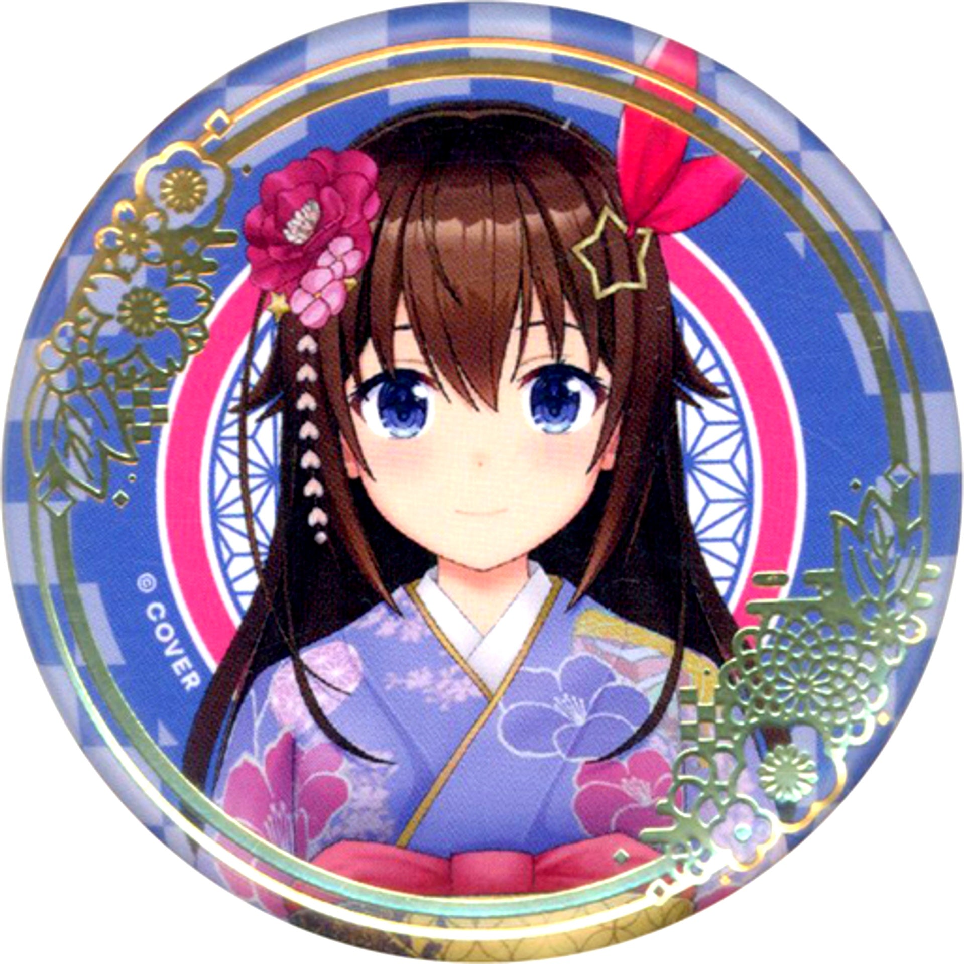 Tokino Sora Virtual YouTuber Hololive Limited Official Shop in Tokyo Station Random Foil Stamped Button New Year Outfit Ver. Gen 0 + Gen 1 [USED]
