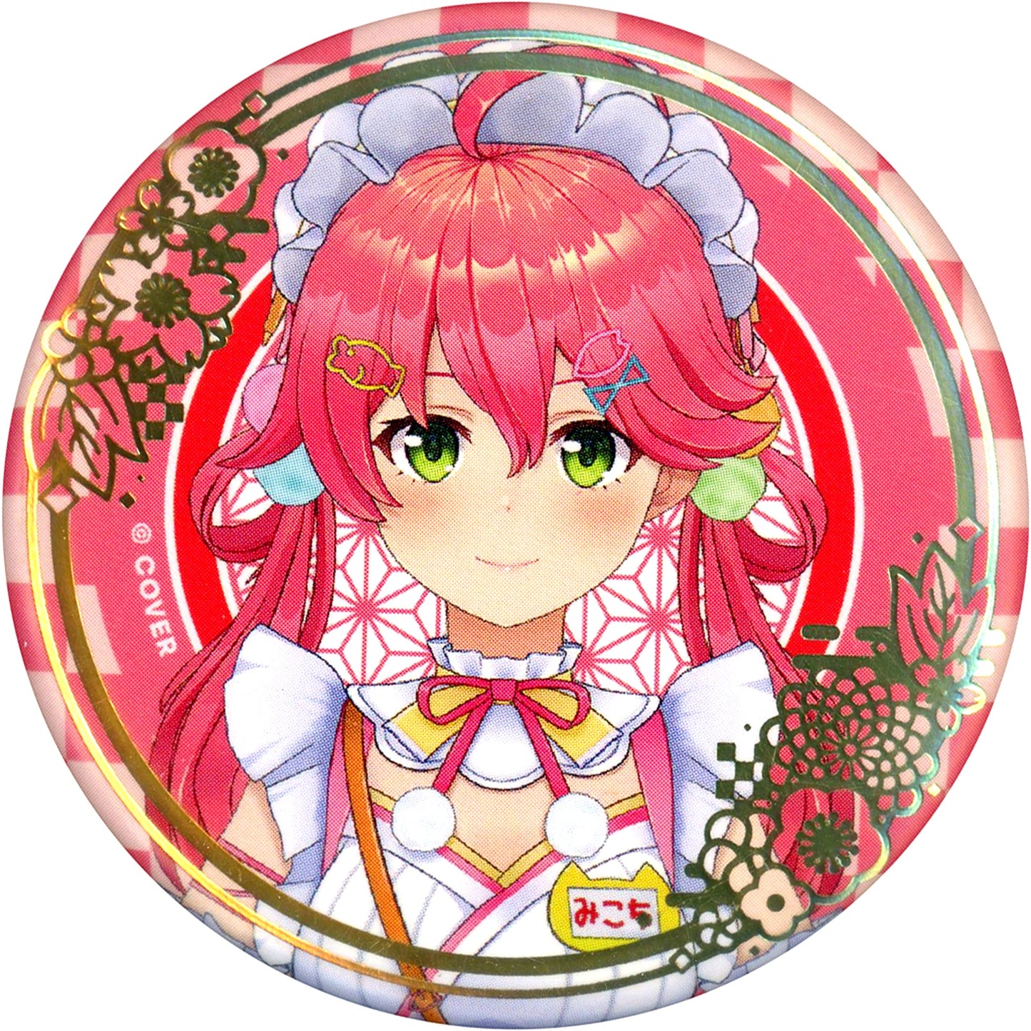Sakura Miko Virtual YouTuber Hololive Limited Official Shop in Tokyo Station Random Foil Stamped Button New Year Outfit Ver. Gen 0 + Gen 1 [USED]