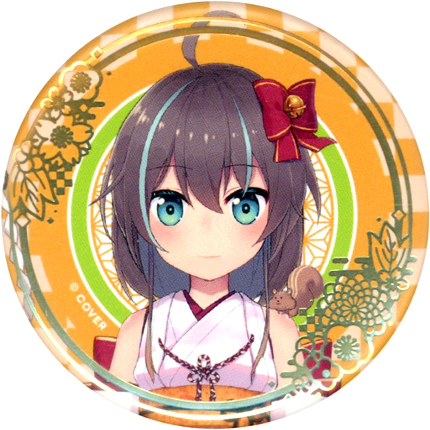 Natsuiro Matsuri Virtual YouTuber Hololive Limited Official Shop in Tokyo Station Random Foil Stamped Button New Year Outfit Ver. Gen 0 + Gen 1 [USED]