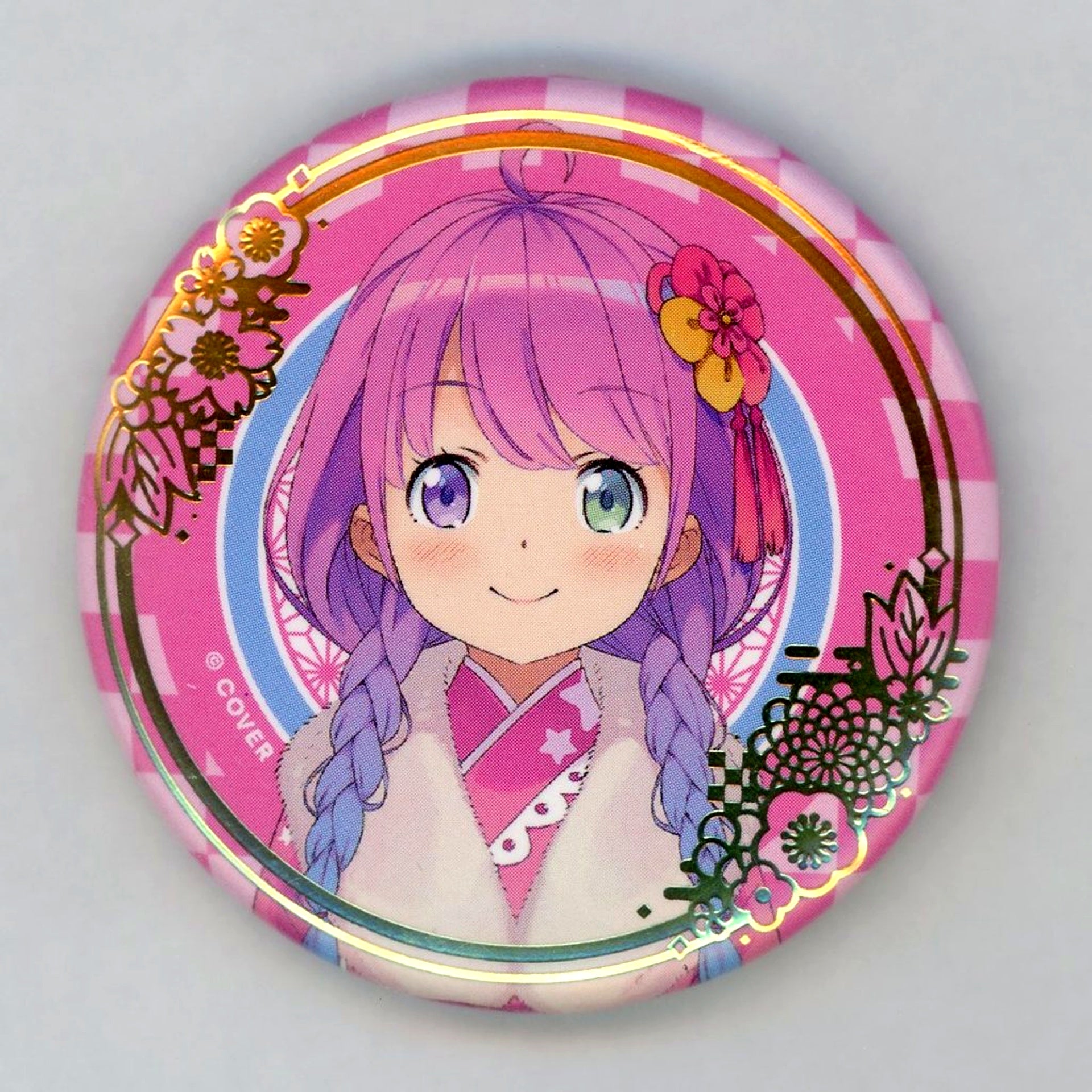 Himemori Luna hololive Limited Official Shop in Tokyo Station Random Foil Stamped Button New Year Outfit Ver. 3rd Gen + 4th Gen [USED]