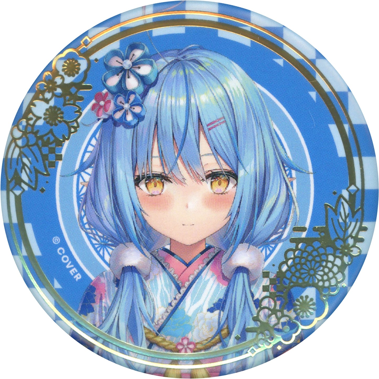 Yukihana Lamy hololive Random Foil Stamped Button New Year Outfit Ver. 5th Gen Secret Society holoX Virtual Youtuber Limited Official Shop in Tokyo Station [USED]