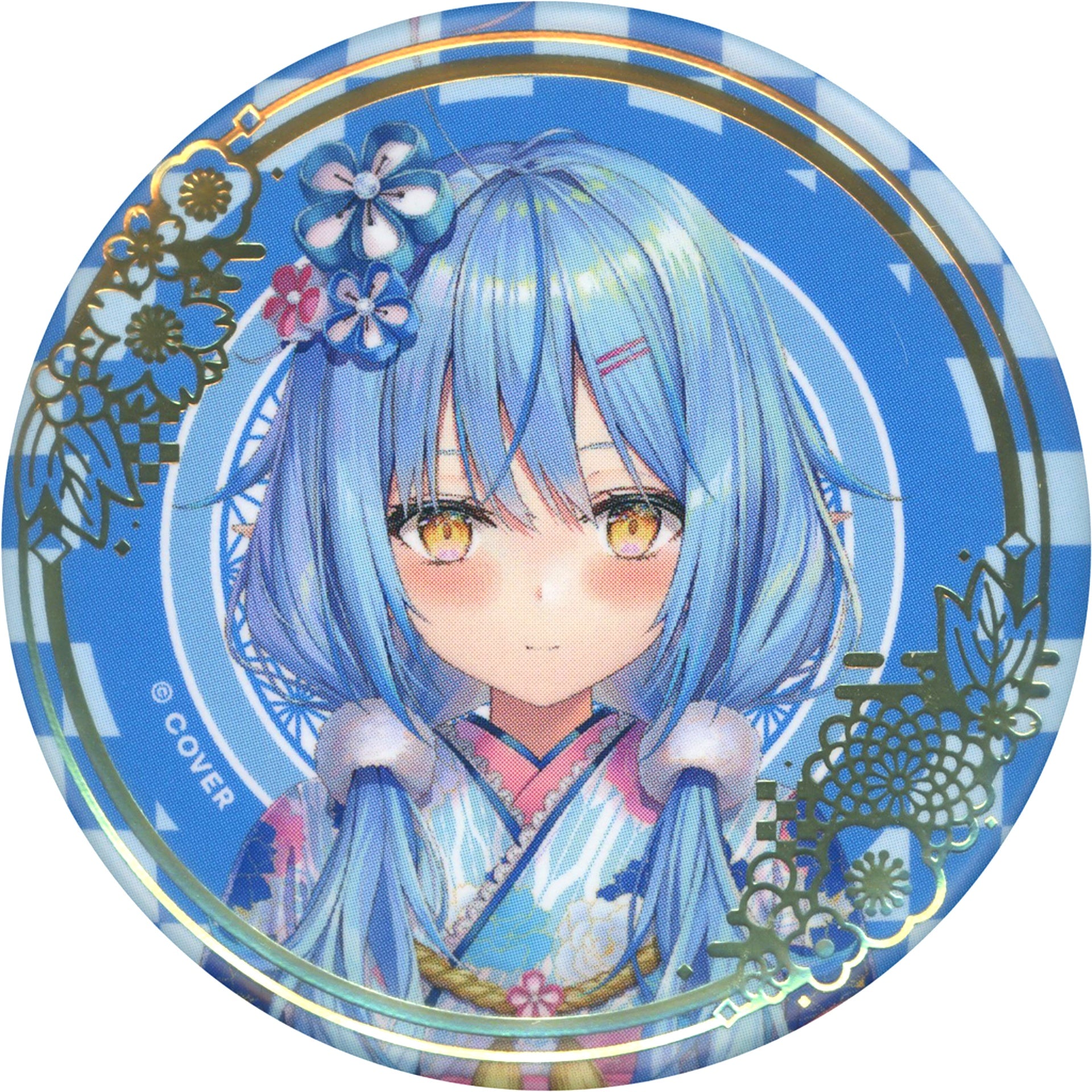 Yukihana Lamy hololive Random Foil Stamped Button New Year Outfit Ver. 5th Gen Secret Society holoX Virtual Youtuber Limited Official Shop in Tokyo Station [USED]
