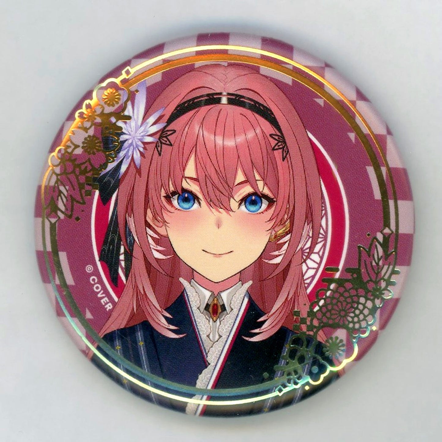 Takane Lui hololive Random Foil Stamped Button New Year Outfit Ver. 5th Gen Secret Society holoX Virtual Youtuber Limited Official Shop in Tokyo Station [USED]