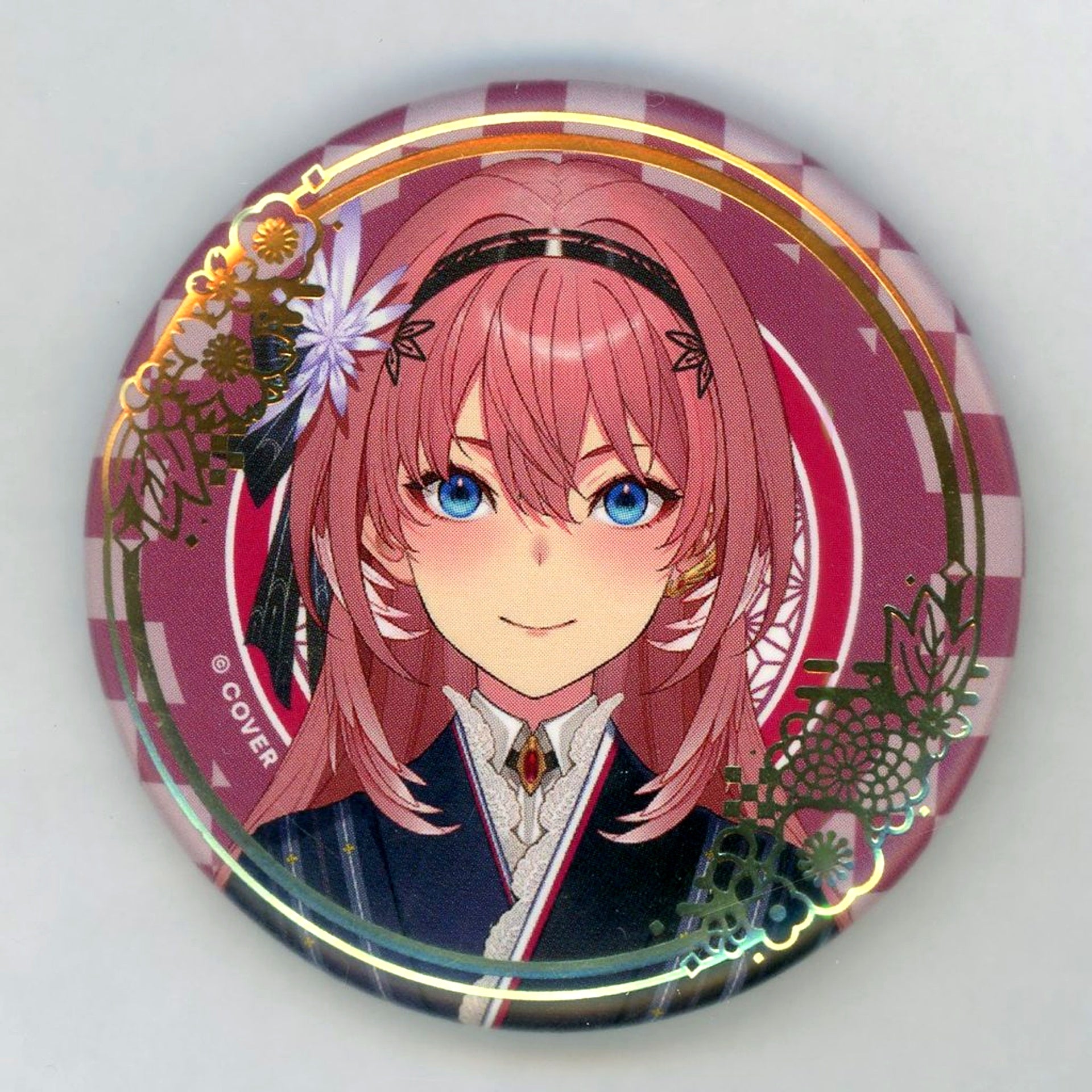 Takane Lui hololive Random Foil Stamped Button New Year Outfit Ver. 5th Gen Secret Society holoX Virtual Youtuber Limited Official Shop in Tokyo Station [USED]
