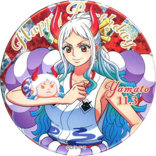 Yamato One Piece Birthday Hologram Button 2023 Straw Store Limited [USED]