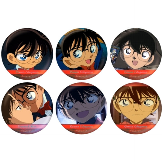 Set of 6 Detective Conan Scene Shot Trading Hologram Button Edogawa Conan Collection Vol.2 [USED]
