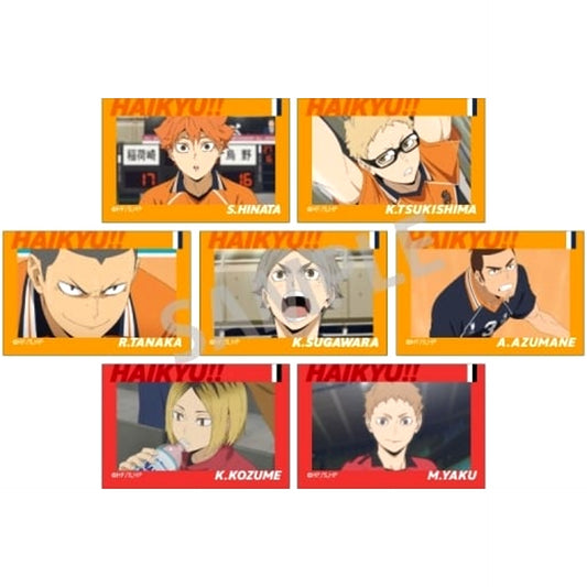 Kei Tsukishima & Others Haikyu!! All 7 Types Set Trading Square Button Vol.1 [USED]