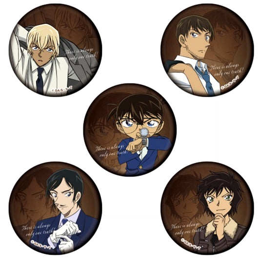 All Characters Set of 5 Button Vol.8 Detective Conan [USED]