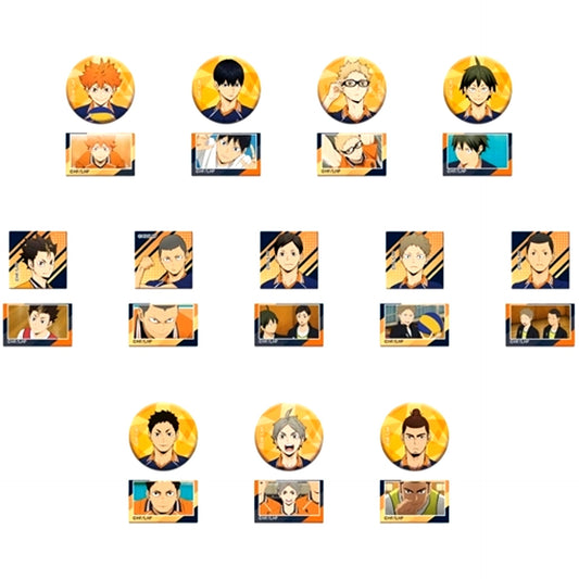 Set of 24 Haikyu!! Arekore Petit Button Vol. 2 Karasuno High School [USED]