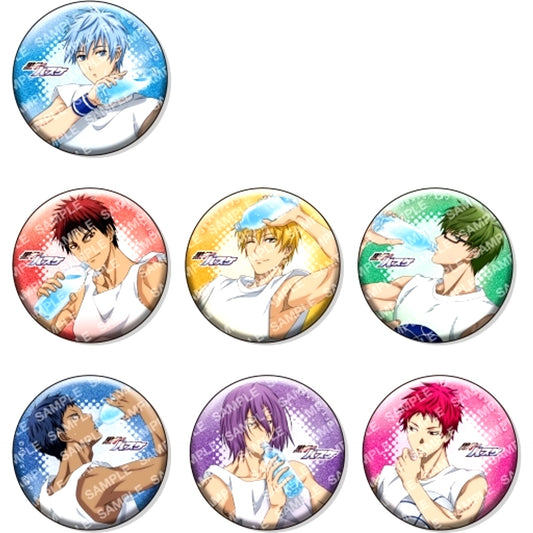 Set of 7 Full Color Kuroko's Basketball Button Collection WATER [USED]