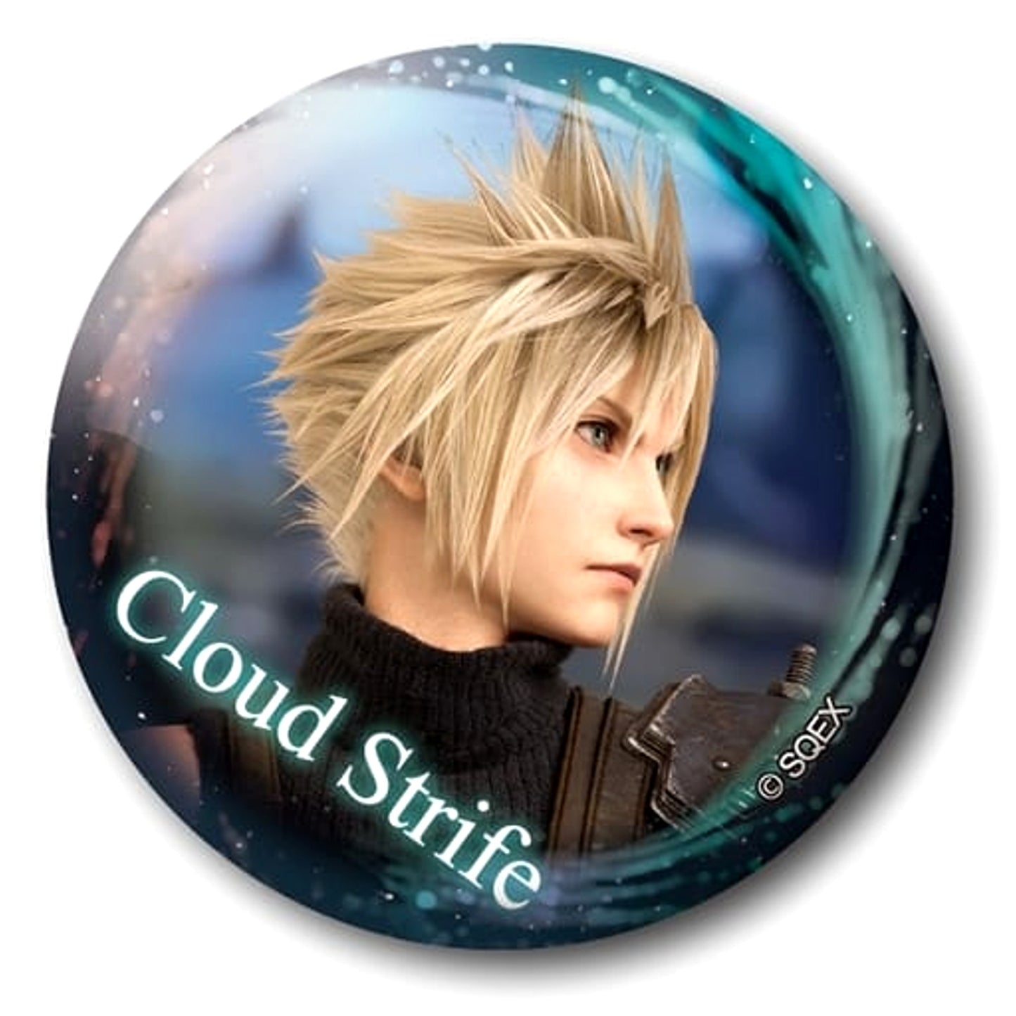 Final Fantasy VII Rebirth Cloud Strife Can Badge Collection Buttons [USED]