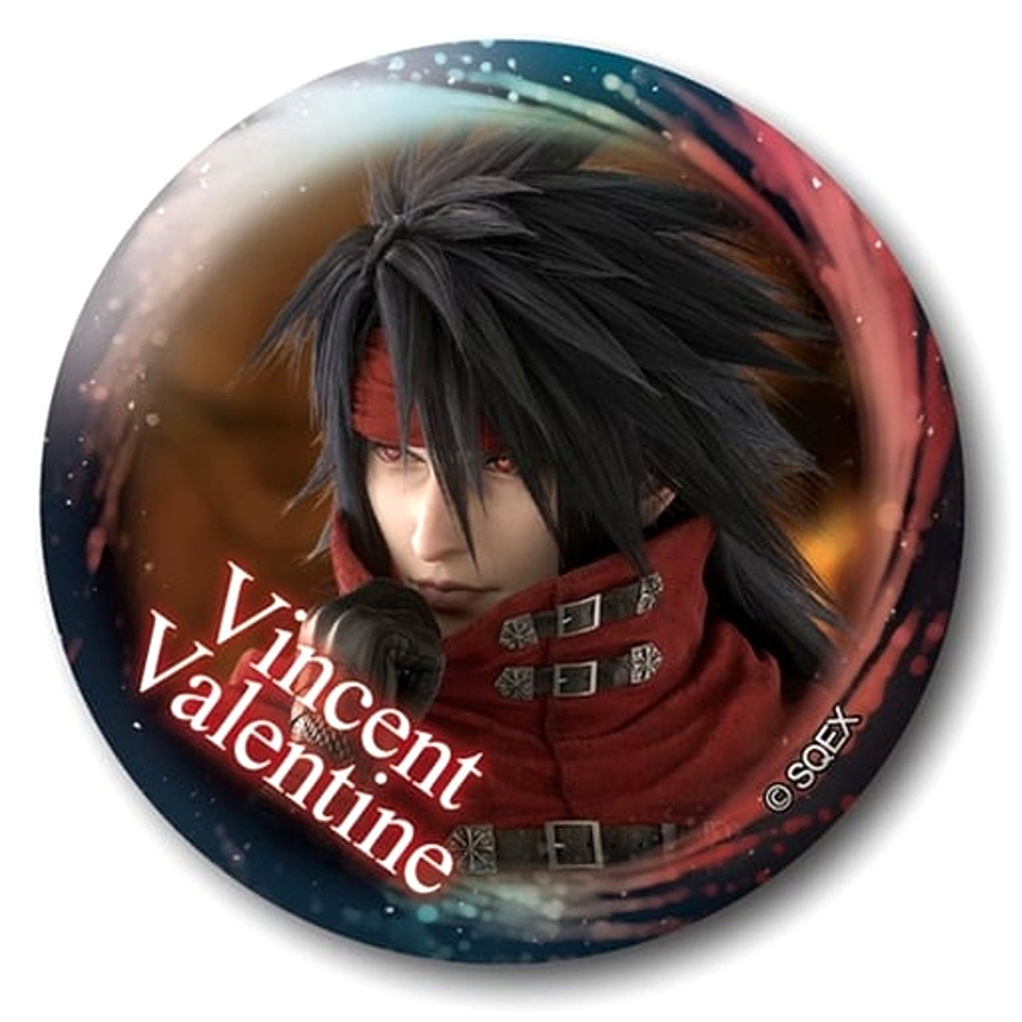 Final Fantasy VII Rebirth Vincent Valentine Can Badge Collection Buttons [USED]