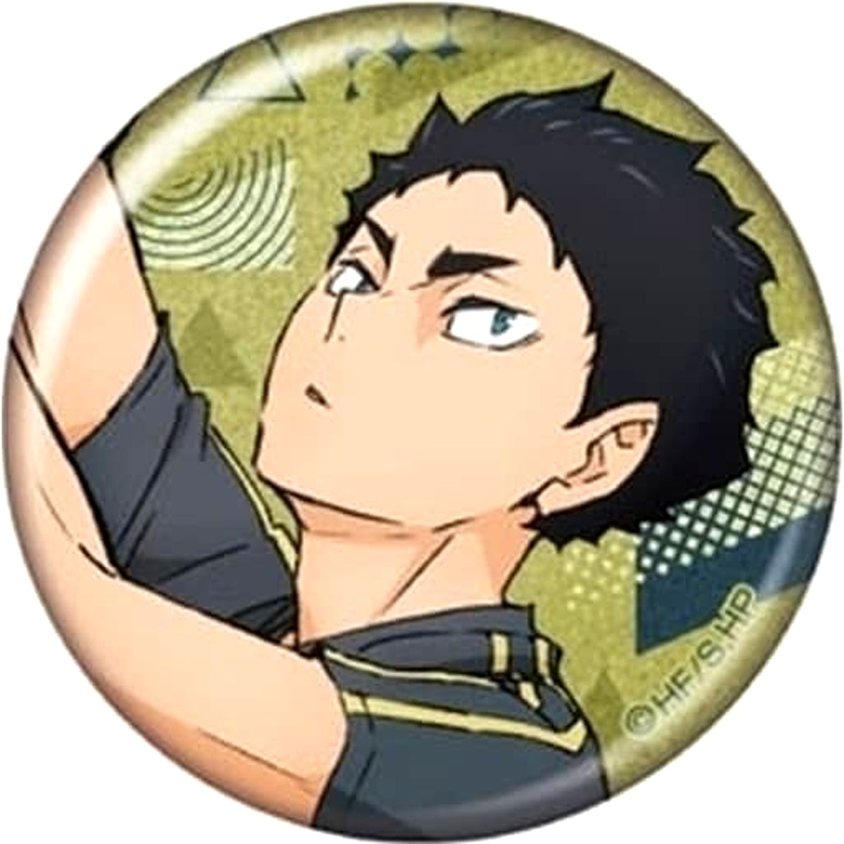 Haikyu!! Keiji Akaashi Glitter Can Badge Collection Buttons [USED]