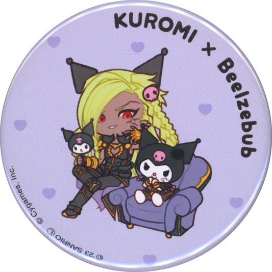 Granblue Fantasy x Sanrio Characters Beelzebub Kuromi Trading Can Badge Granblue Festival 2023 Exclusive Buttons [USED]