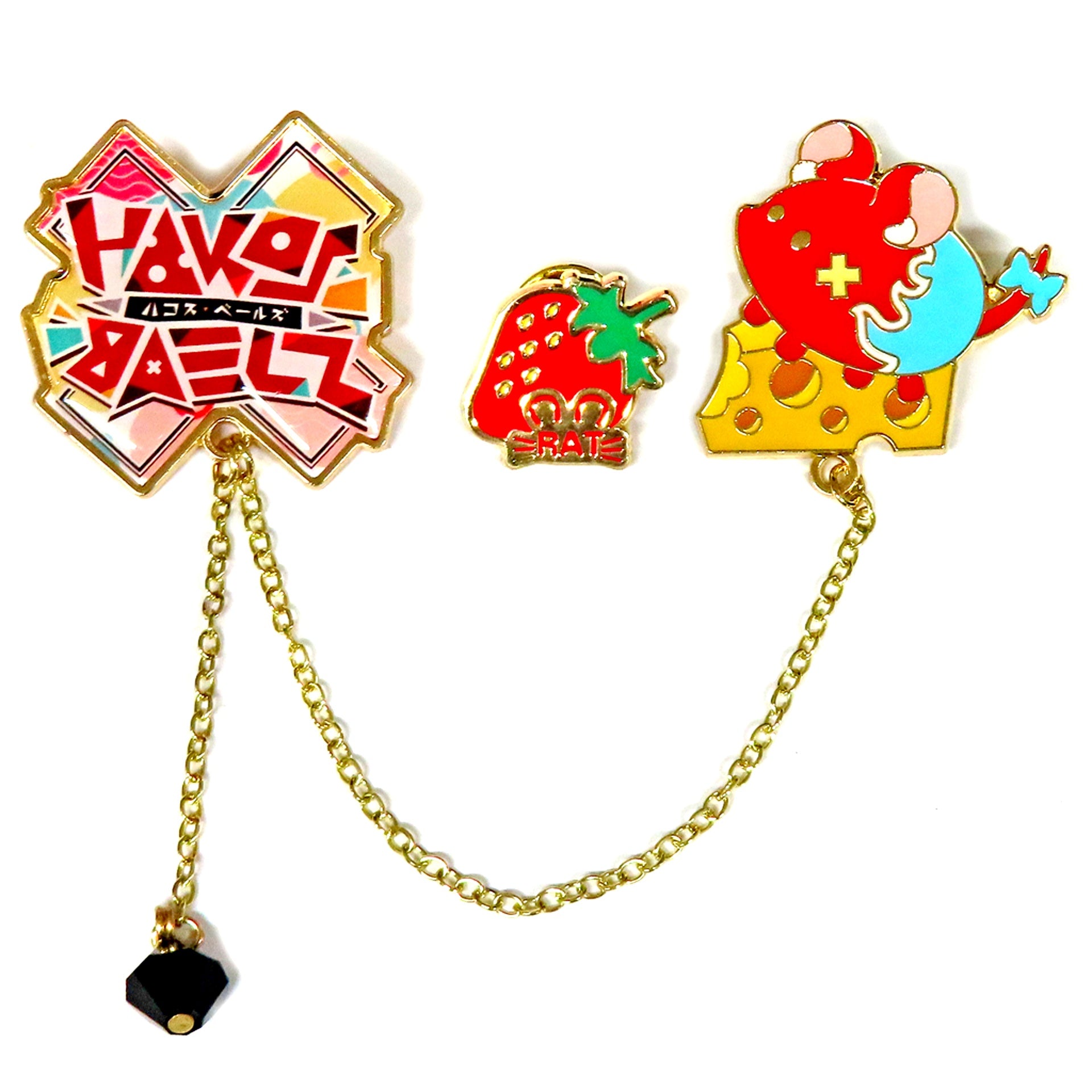 Hakos Baelz hololive English Strawberry Bae Pin Button Set Birthday 2023 Full Set [USED]