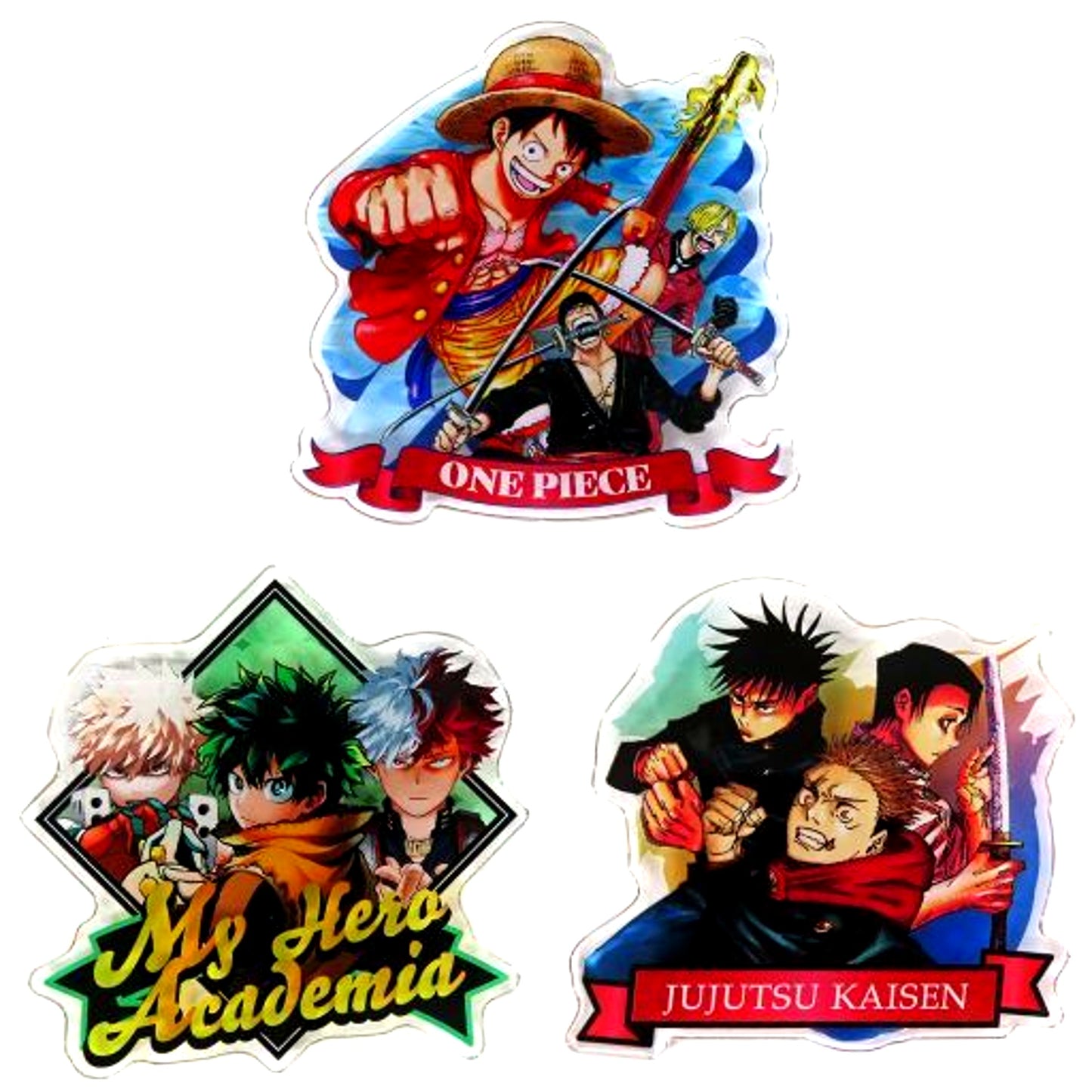 Set of 3 Weekly Shonen Jump Special Acrylic Badge Jump Festa 2024 Goods Purchase Bonus [USED]