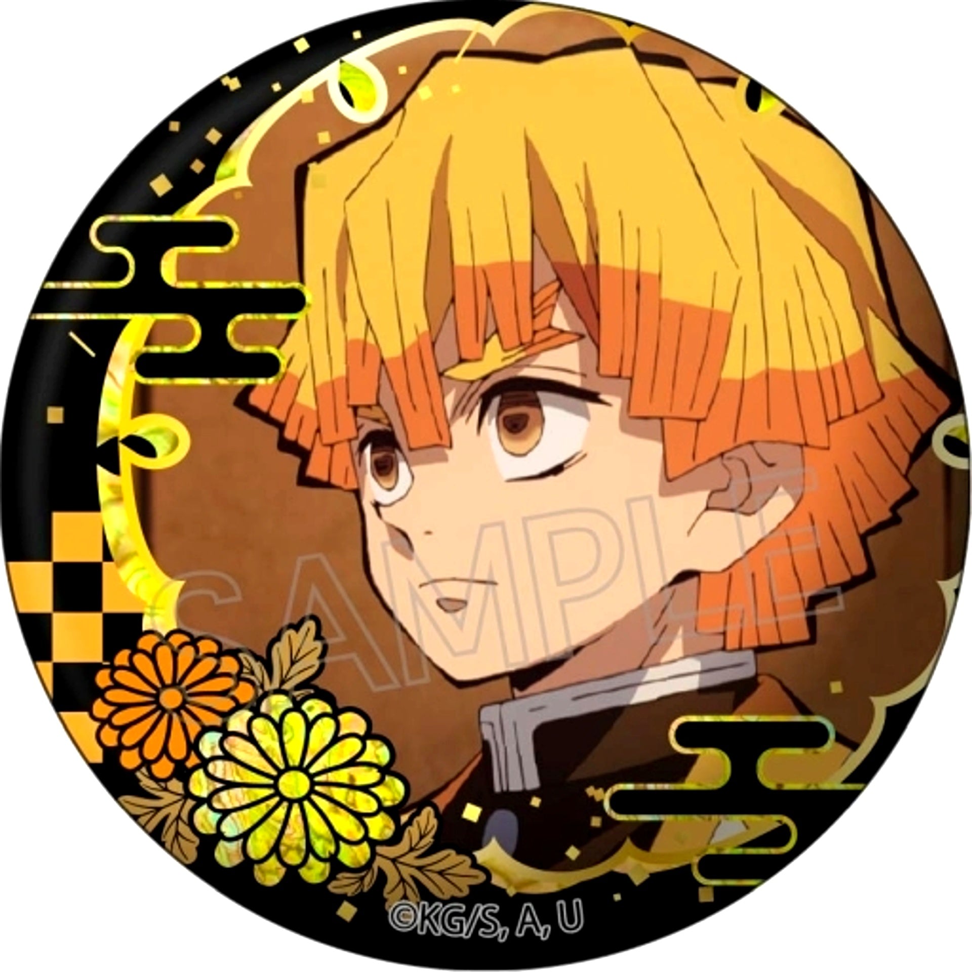Zenitsu Agatsuma Raden Style Series Button Vol.2 Demon Slayer [USED]