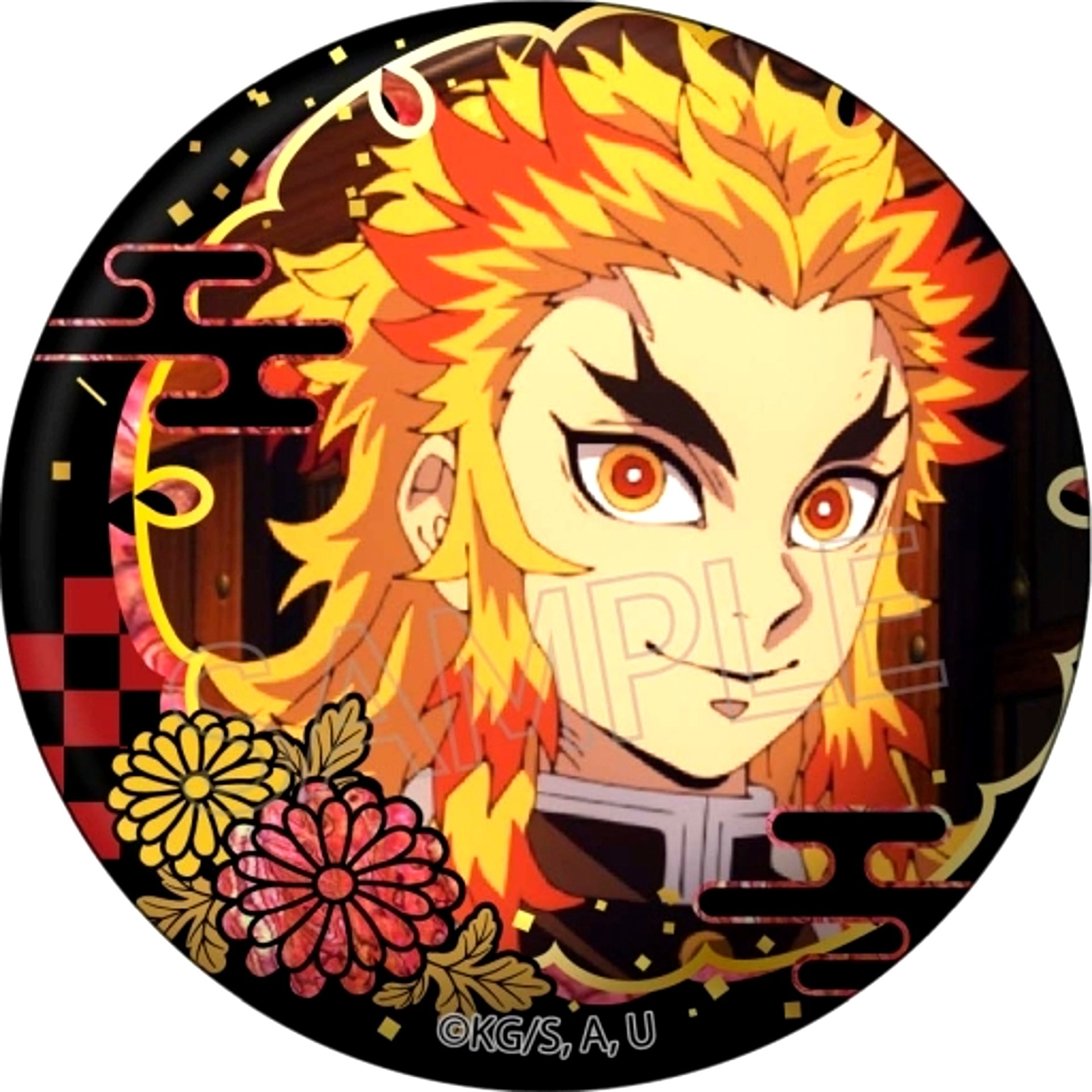 Kyojuro Rengoku Raden Style Series Button Vol.2 Demon Slayer [USED]