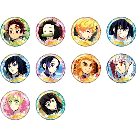 Set of 10 Demon Slayer: Kimetsu no Yaiba Glitter Button [USED]