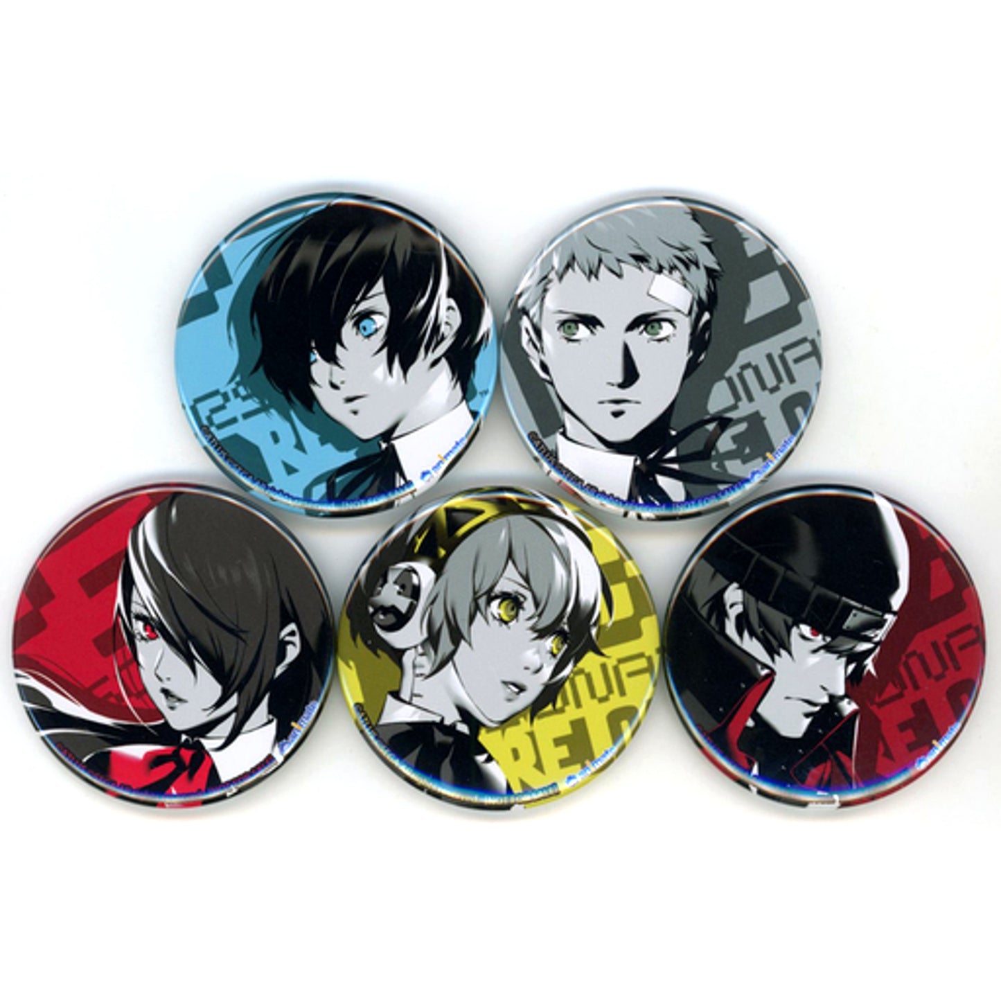Set of 5 Group Persona 3 Reload Buttons PS5 PS4 Software Animate Purchase Bonus [USED]