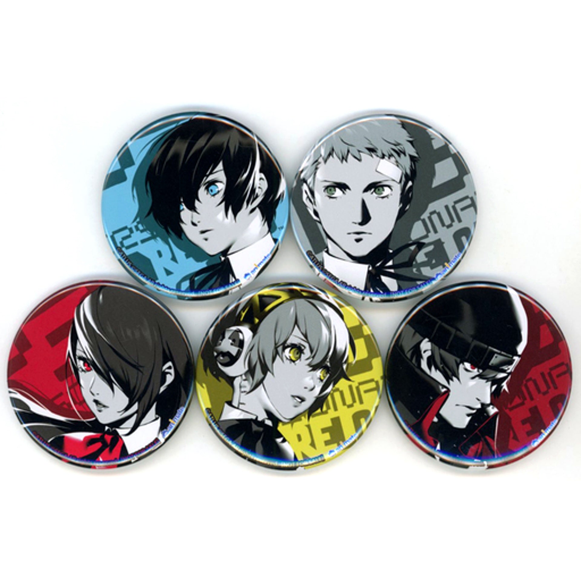 Set of 5 Group Persona 3 Reload Buttons PS5 PS4 Software Animate Purchase Bonus [USED]