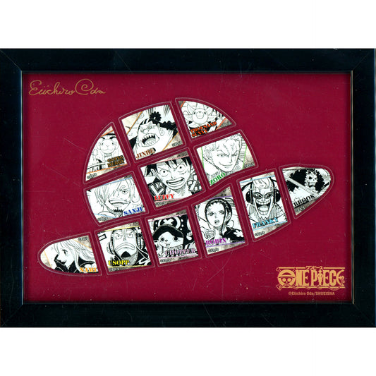 Group One Piece Framed Pin Set Straw Hat Monochrome Version [USED]