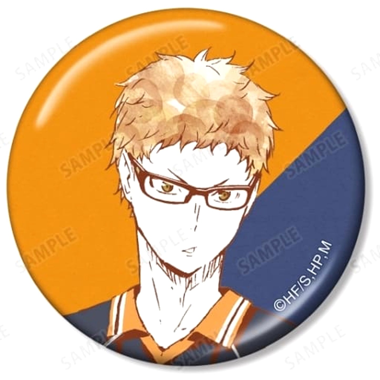 Haikyu!! Kei Tsukishima Ani-Art Trading Series 1 Metallic Can Badge Ver.A Buttons [USED]