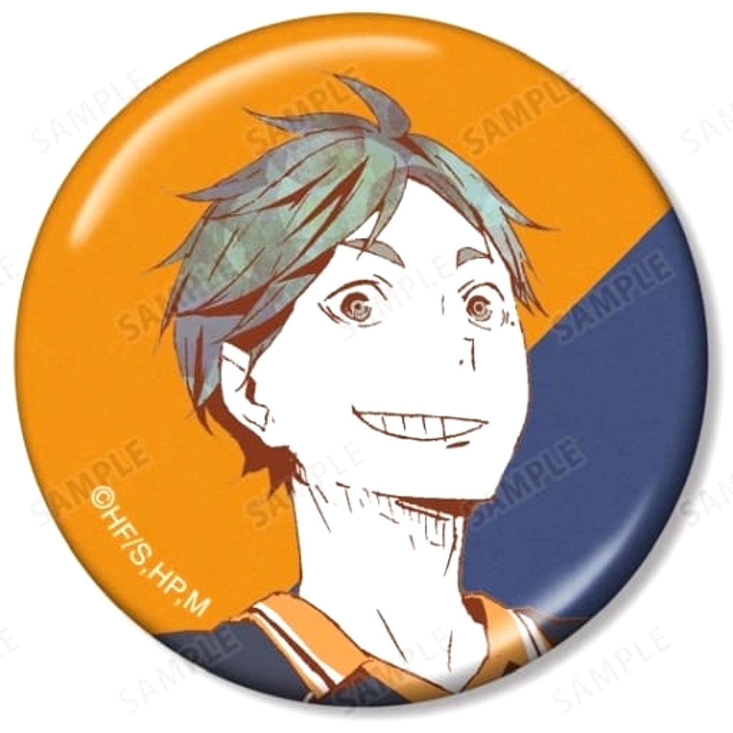 Haikyu!! Koushi Sugawara Ani-Art Trading Series 1 Metallic Can Badge Ver.A Buttons [USED]
