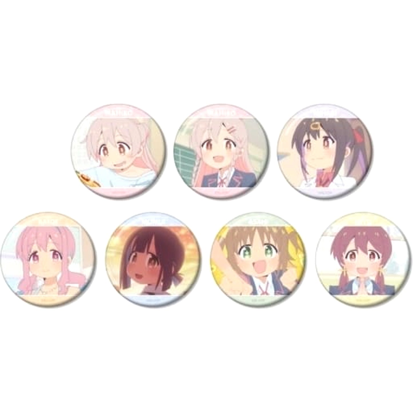Onimai: I'm Now Your Sister! Mahiro Oyama & Others Trading Scene Badge All 7 Types Set Buttons [USED]