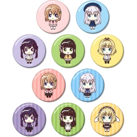 Is the Order a Rabbit? Bloom Chino & Others Chokonto! Trading Can Badge All 10 Types Set Buttons [USED]