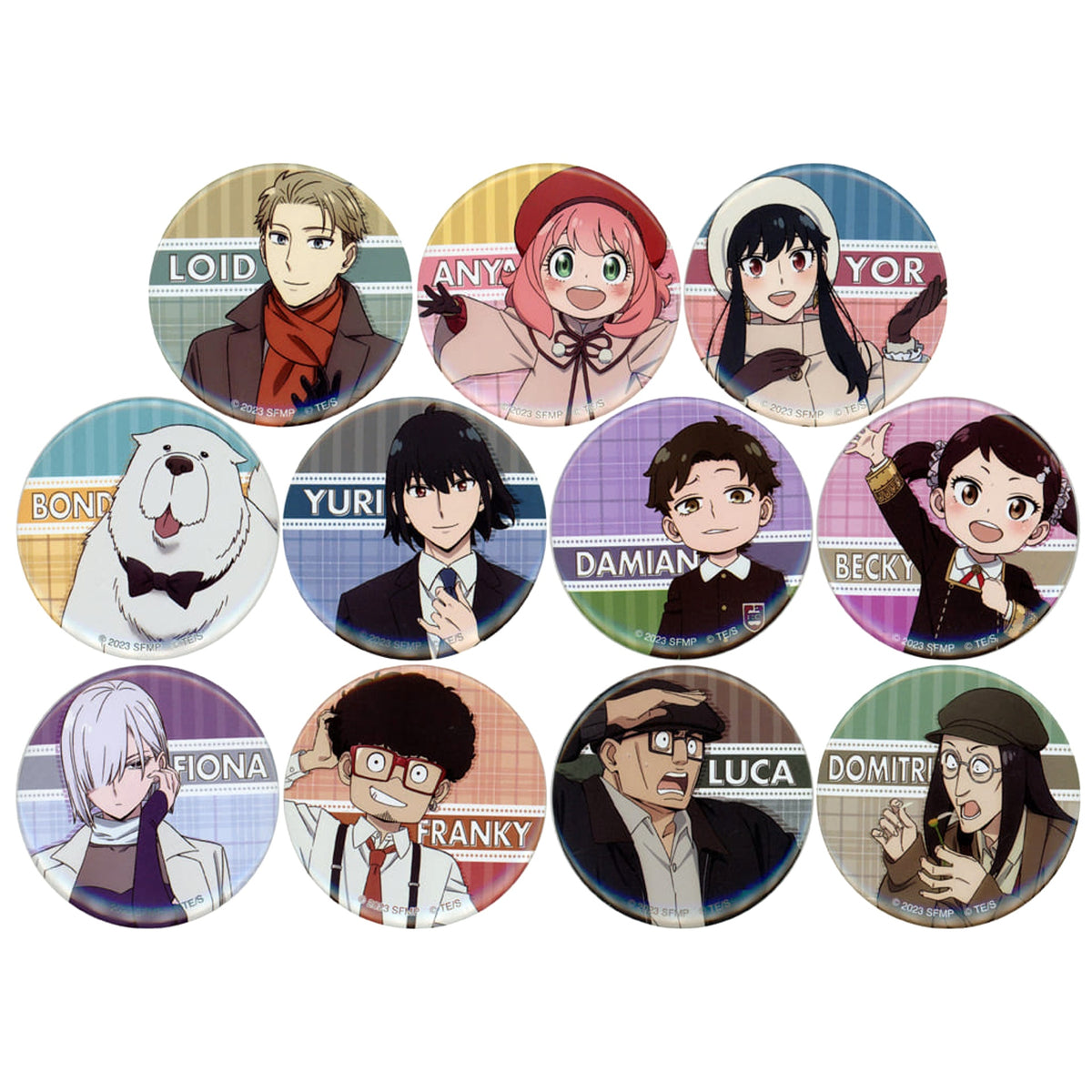 Spy x Family Code: White Anya Forger & Others Can Badge Collection A Theater Limited All 11 Types Set Buttons [USED]