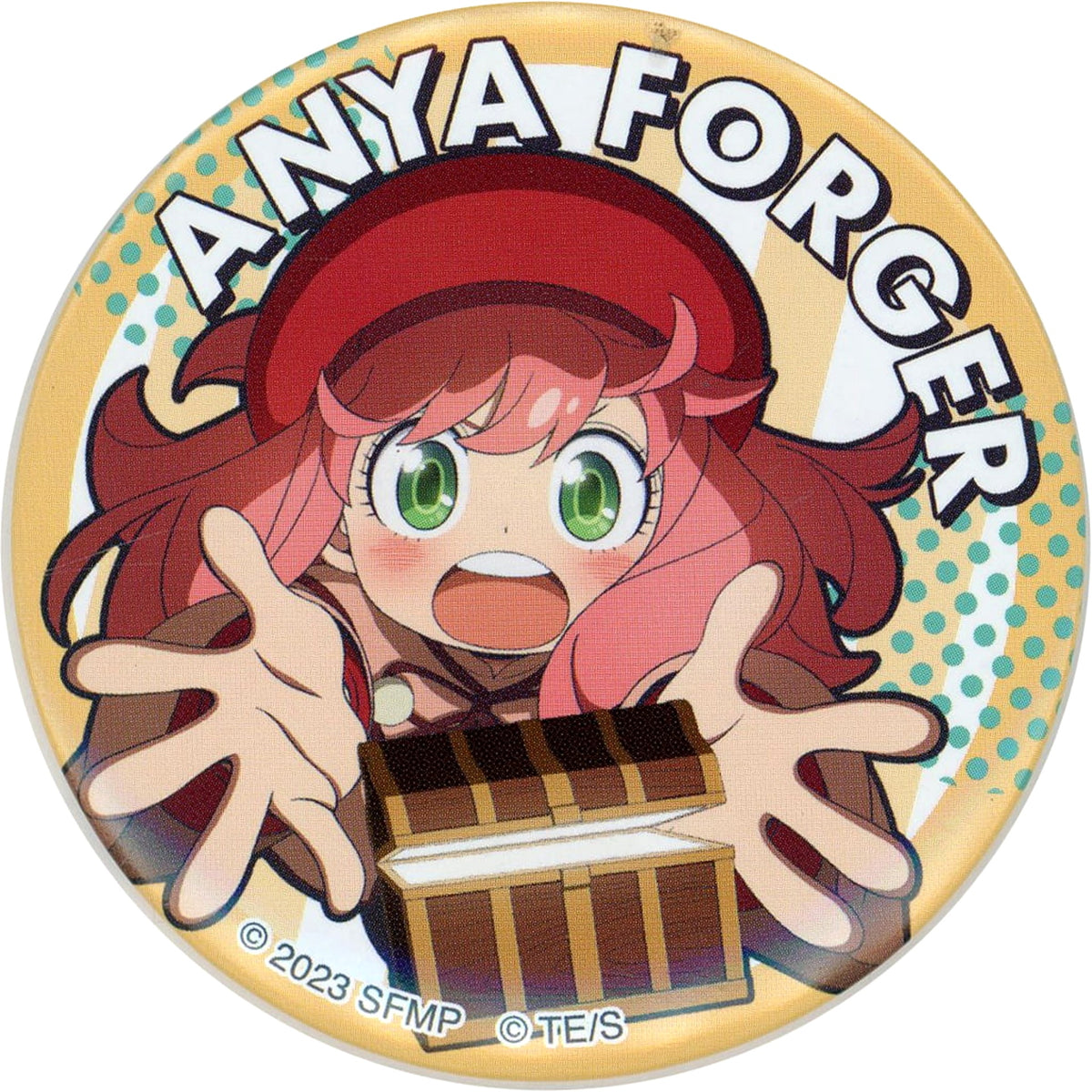 Spy x Family Code: White Anya Forger Teaser Visual Can Badge Collection B Poster Theater Limited Buttons [USED]