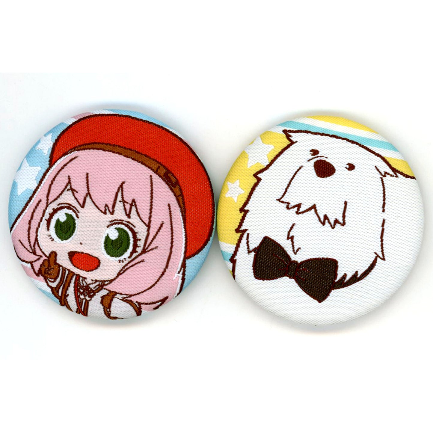 Anya Forger & Bond Forger Woven Badge Set of 2 Spy x Family Code: White The Movie Theater Goods [USED]