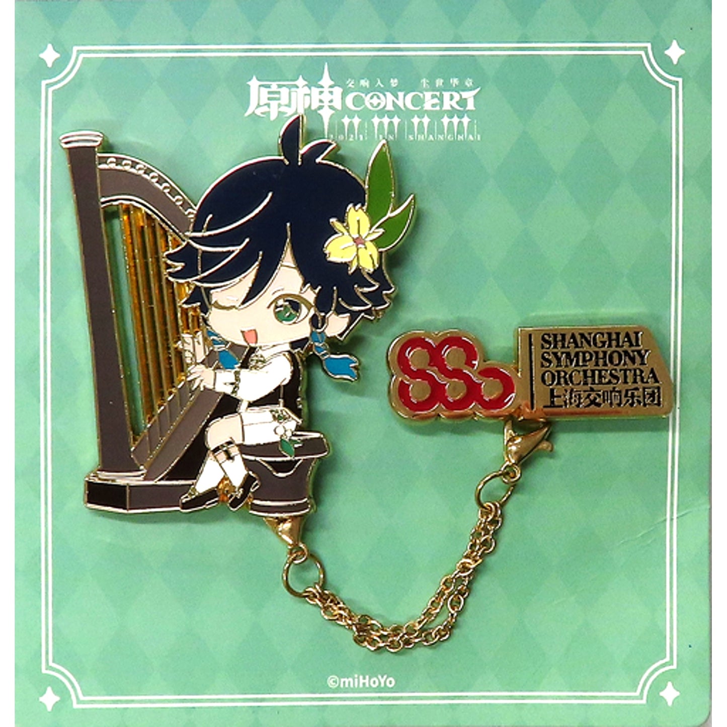 Venti Genshin Impact Metal Badge Genshin Impact x Shanghai Symphony Orchestra Concert [USED]