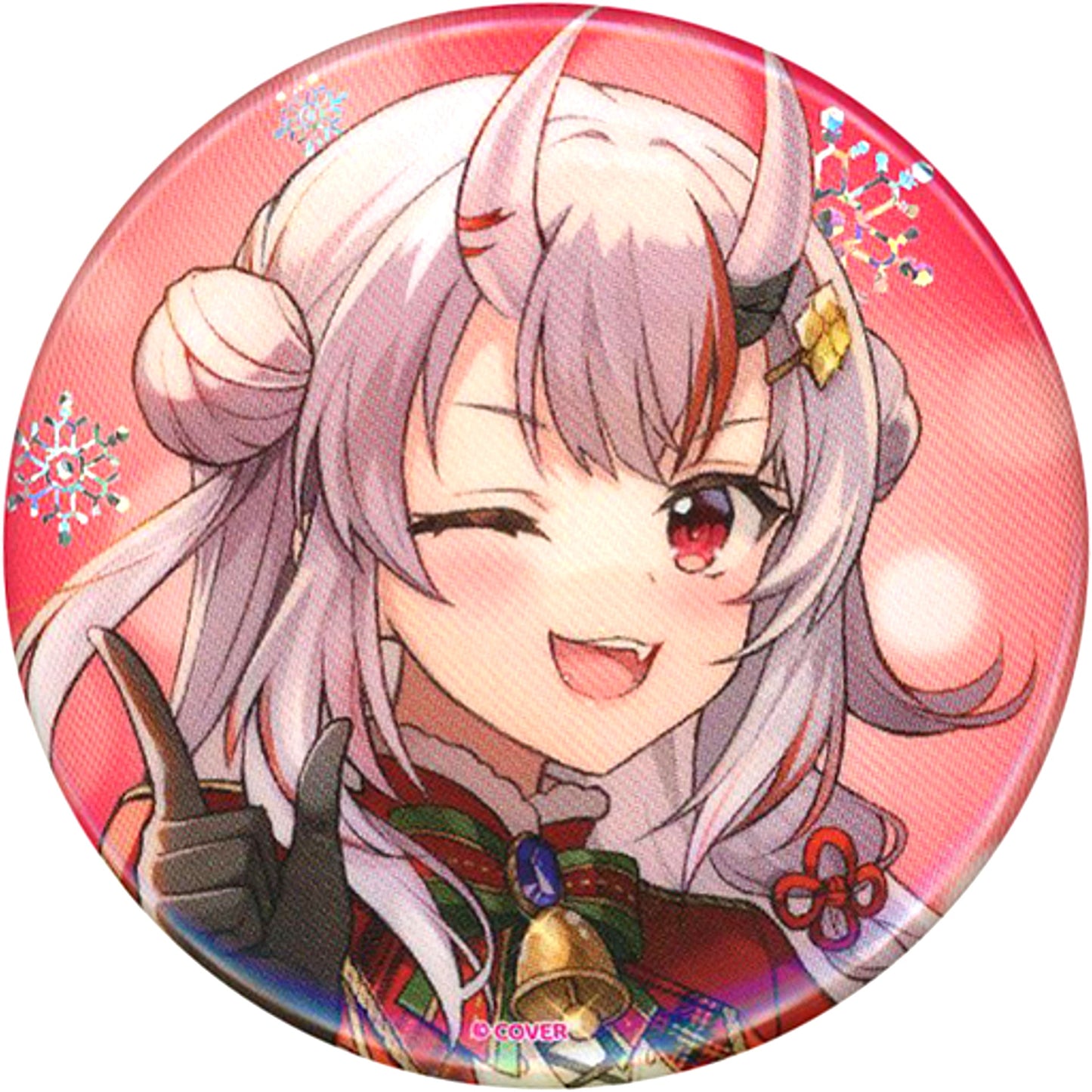 Nakiri Ayame Life Size Virtual YouTuber Hololive hololive Xmas AR LIVE Sweet Happy Holiday Vol.1 Random Hologram Button [USED]