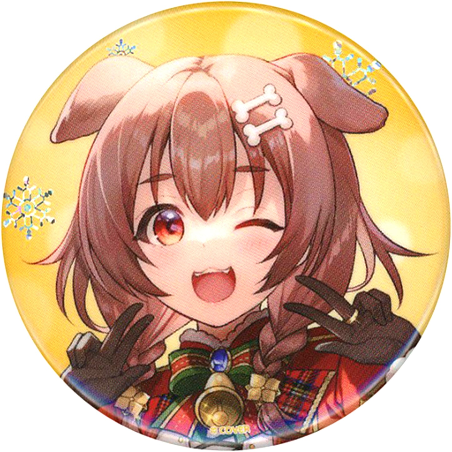 Inugami Korone Full Body Virtual YouTuber Hololive Random Hologram Button hololive Xmas AR LIVE Sweet Happy Holiday Vol.1 [USED]