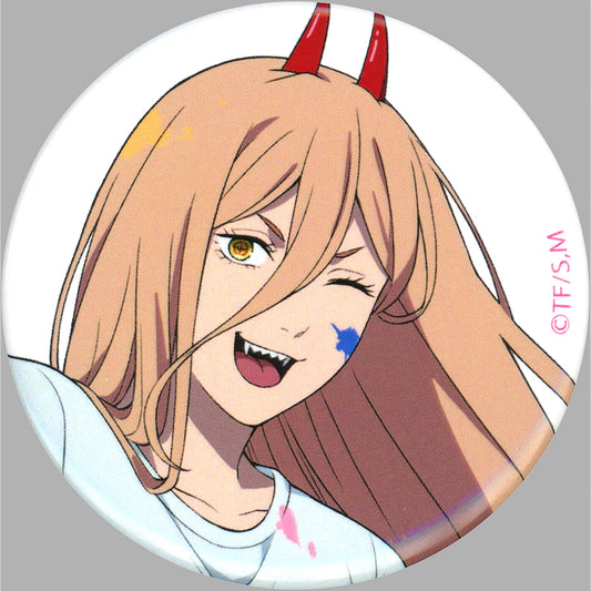 Power Face Close-up White Background Chainsaw Man Chara Button Collection [USED]