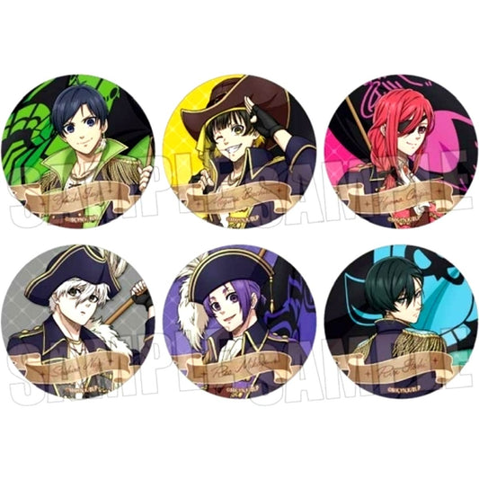 Set of 6 Blue Lock Trading Button Normal Pirates Ver. [USED]