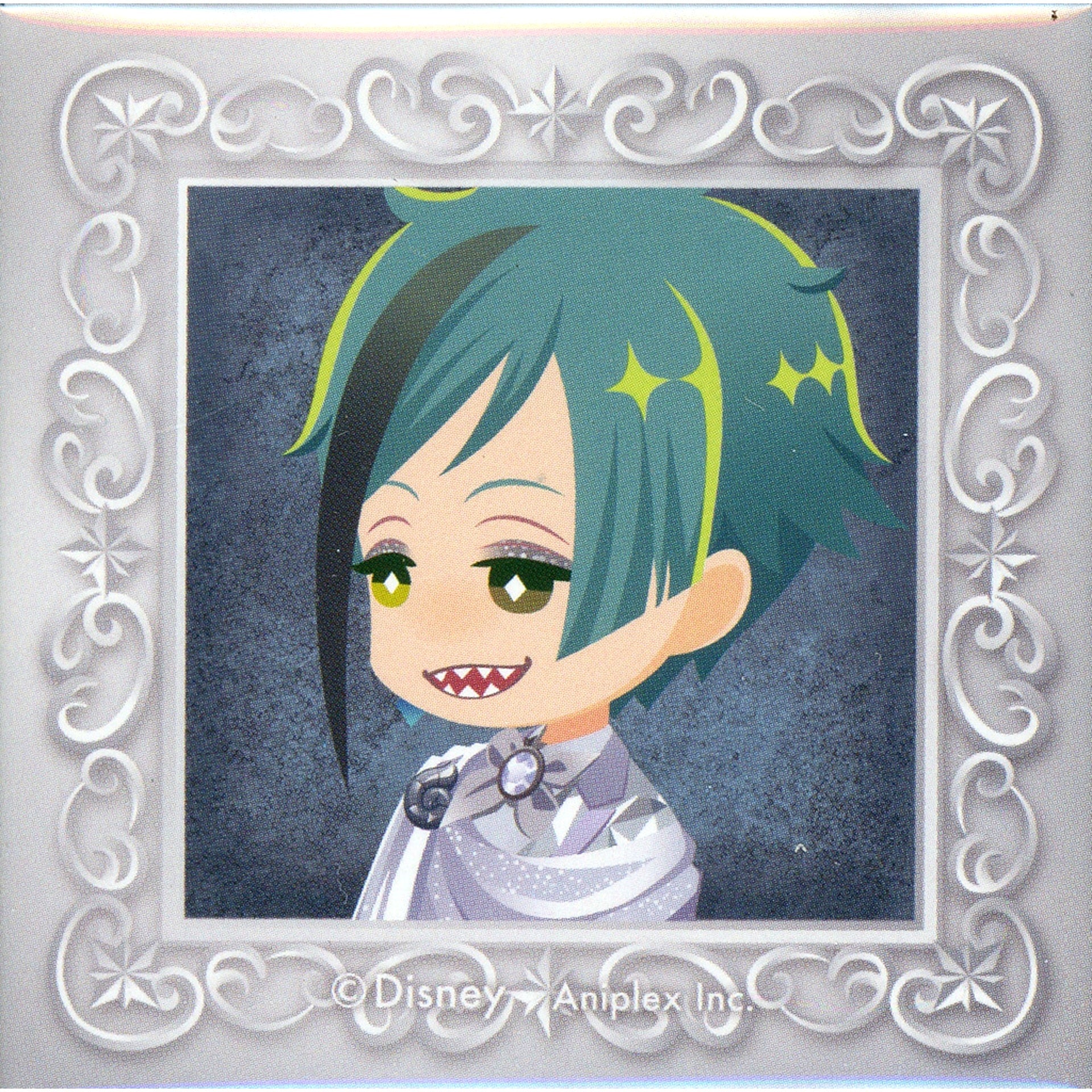 Floyd Leech Disney Twisted-Wonderland Square Button Platinum Jacket Ver. Floyd Birthday Memorial [USED]