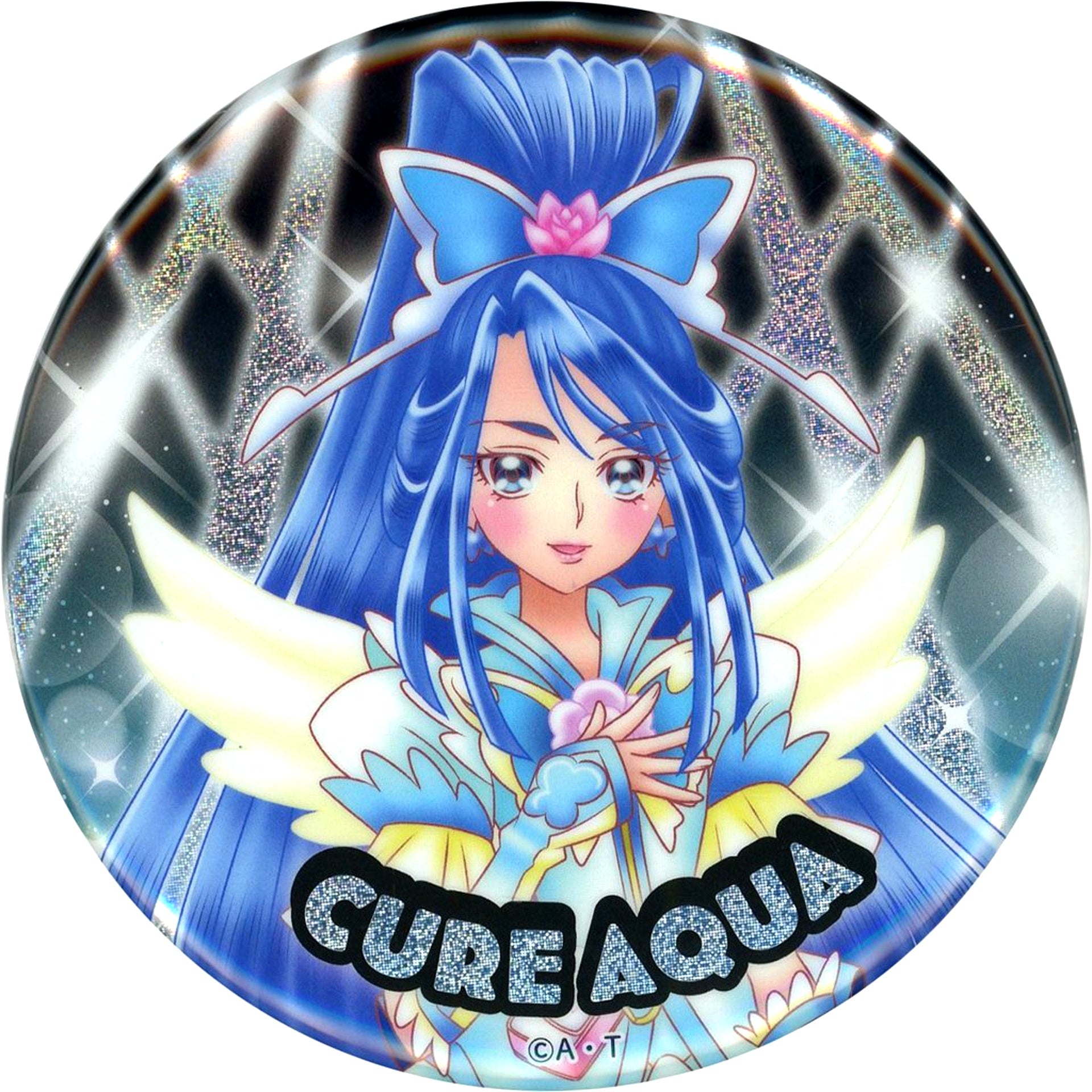 Cure Aqua All Precure 20th Anniversary LIVE! Hologram Badge 2004-2008 [USED]