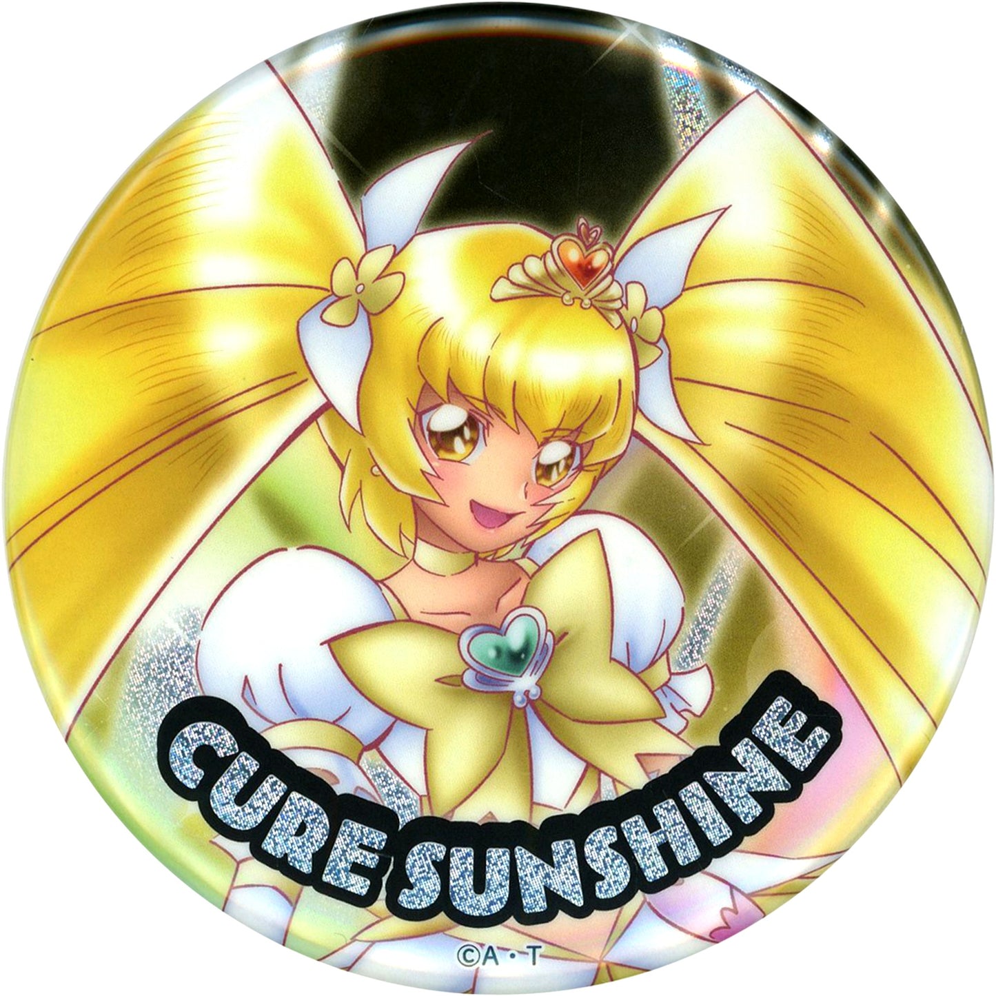 Cure Sunshine All Precure 20th Anniversary LIVE Hologram Badge 2009-2011 [USED]