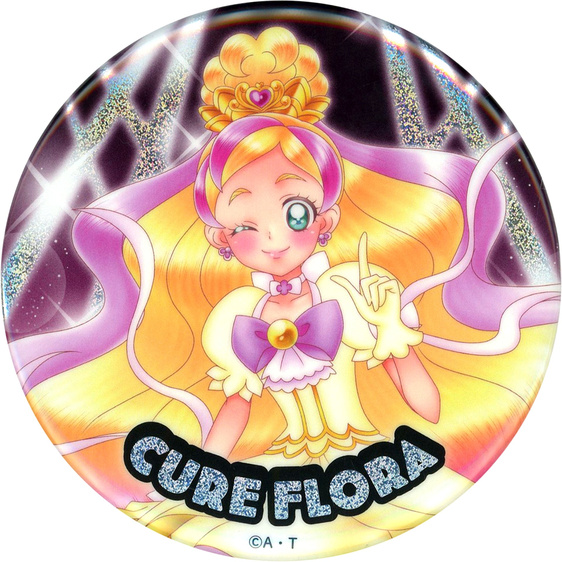 Cure Flora All Precure 20th Anniversary LIVE! Hologram Badge 2015-2017 [USED]