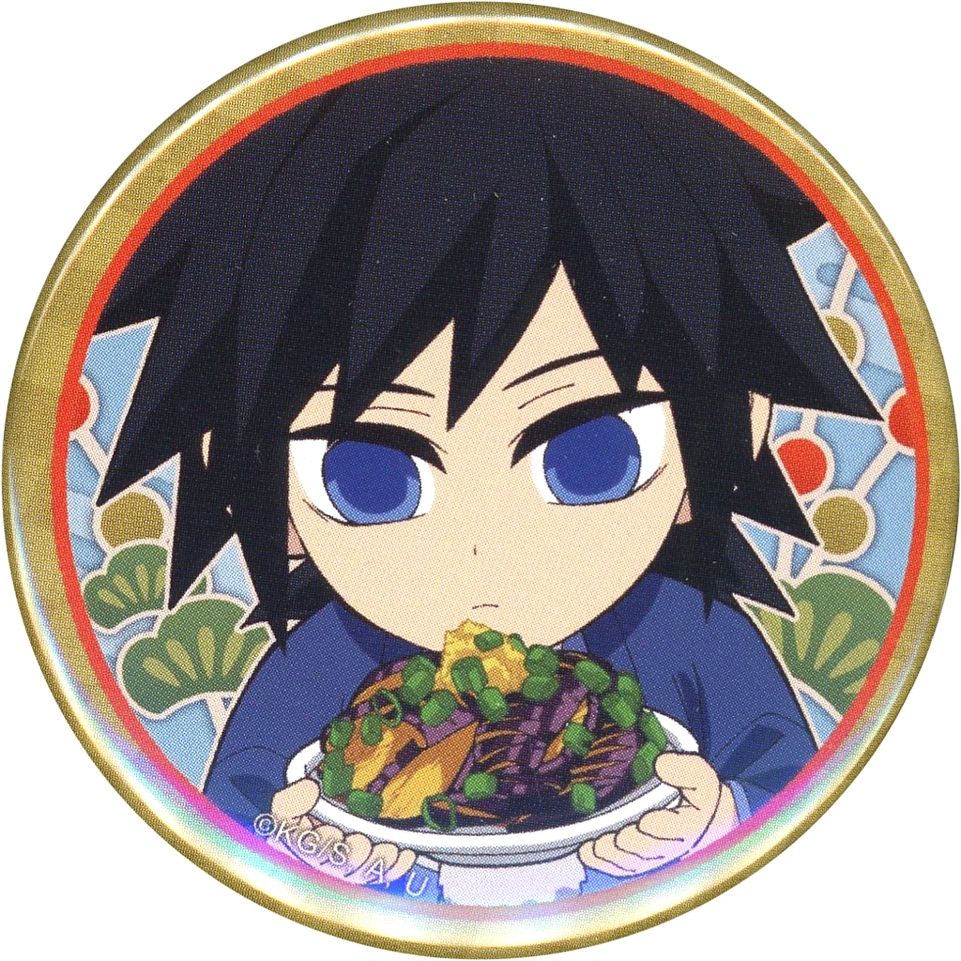Giyu Tomioka Demon Slayer: Kimetsu no Yaiba ufotable Cafe Machi Asobi CAFE New Year Event 2024 Omikuji Button [USED]