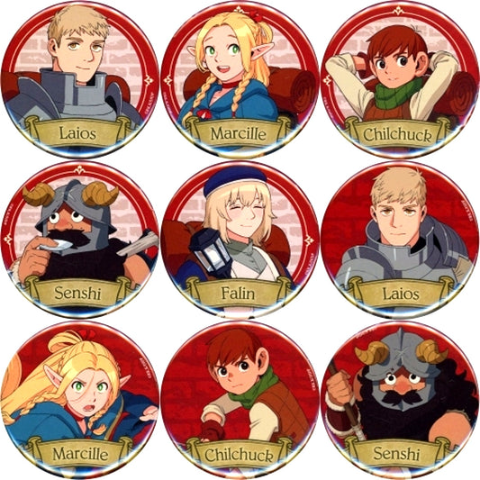 Set of 9 Delicious in Dungeon Movie Trading Button A Theater Goods [USED]