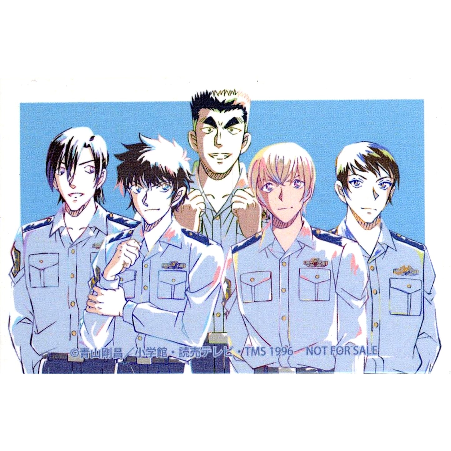 Police Academy Group Detective Conan Trading Ani-Art Vol.6 Square Button Animate BOX Purchase Bonus [USED]