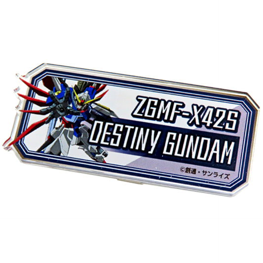 ZGMF-X42S Destiny Gundam Mobile Suit Gundam SEED FREEDOM THE EXPERIENCE Mobile Suit Name Badge Collection [USED]