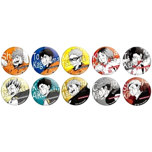 Haikyu!! Shoyo Hinata & Others Color Palette Jump! Can Badge All 10 Types Set Buttons [USED]