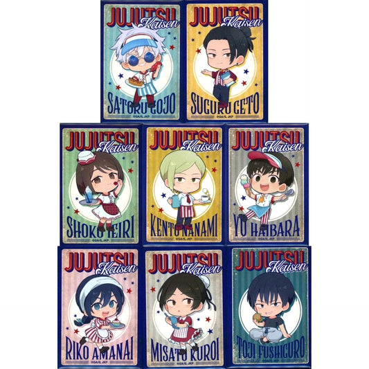 Satoru Gojo & Others Jujutsu Kaisen Season 2 All 8 Types Set Kaigyoku Gyokusetsu Signboard Style Button Collection Tower Records Cafe 1st Edition Limited [USED]