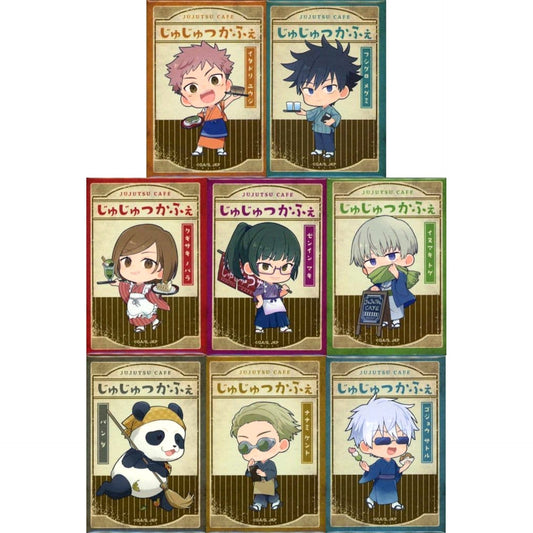 Megumi Fushiguro & Others Jujutsu Kaisen Season 2 All 8 Types Set Signboard Style Button Collection Tower Records Cafe Part 2 Shibuya Jihen Limited [USED]